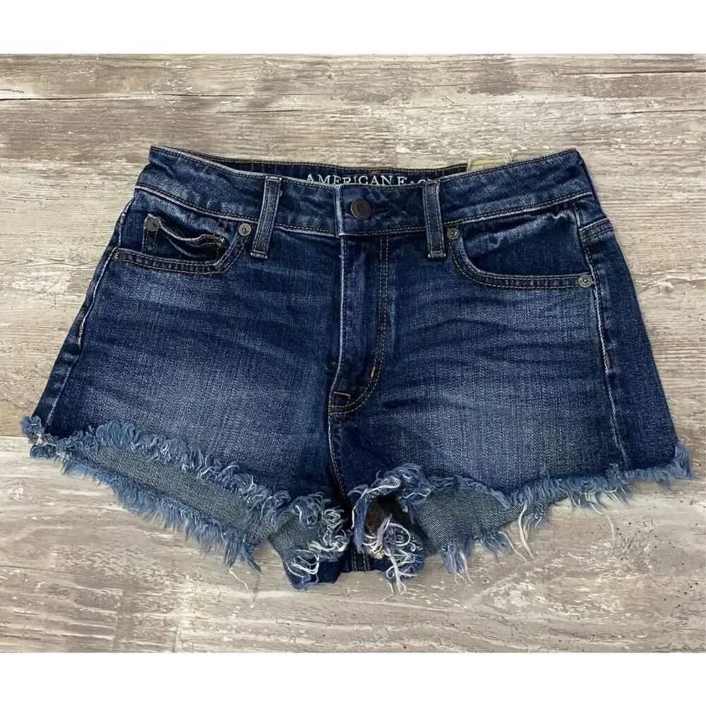 American Eagle Outfitters Vintage Hi Rise Festival Shorts Sz 0 🦅